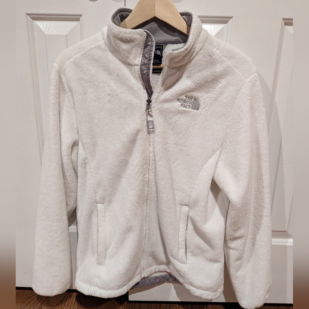 Women's North Face white osito fleece jacket